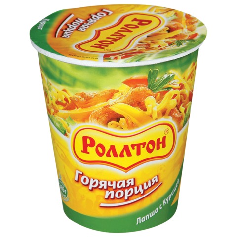 Лапша в стак Роллтон куринный 65г*24
