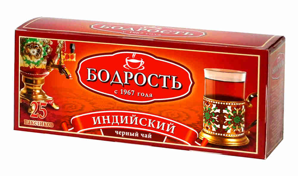 Чай Бодрость черный индийский (25 пак) 24/50г