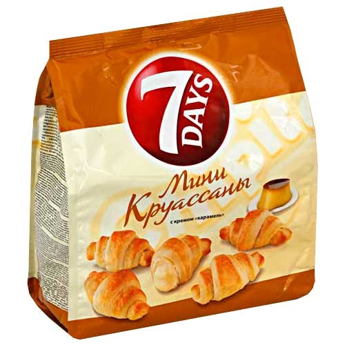Круасаны Севен Дейс Карамель 10/300 г.