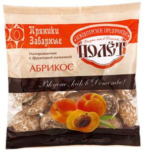 Пряник Полет Заварной с Абрикосом 15/300гр