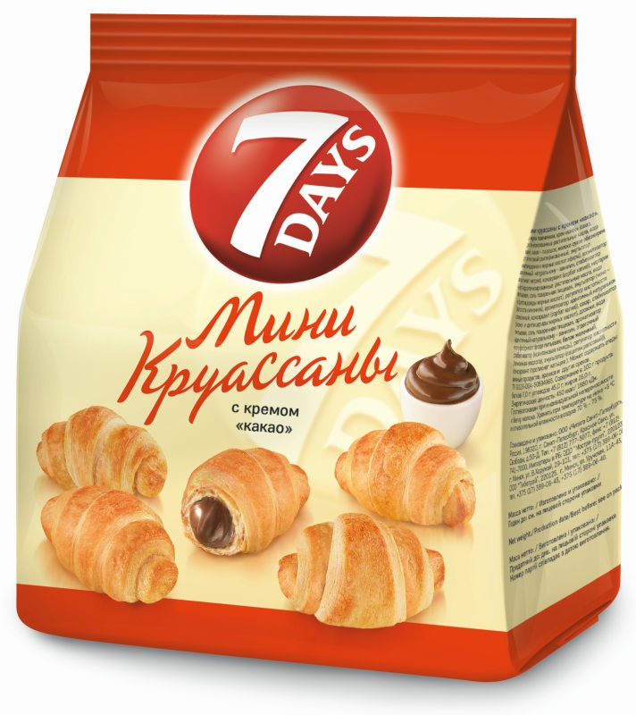 Круасаны Севен Дейс Какао 10/300 г.